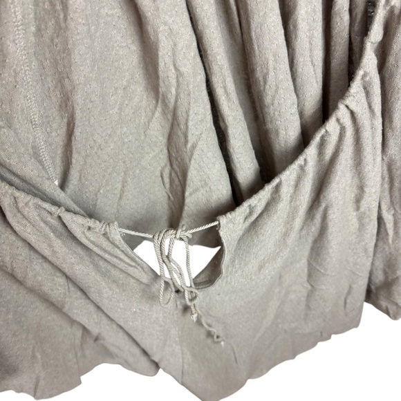 Free People Green Asymmetrical Flutter Sleeve Dress - Picture 6 of 8